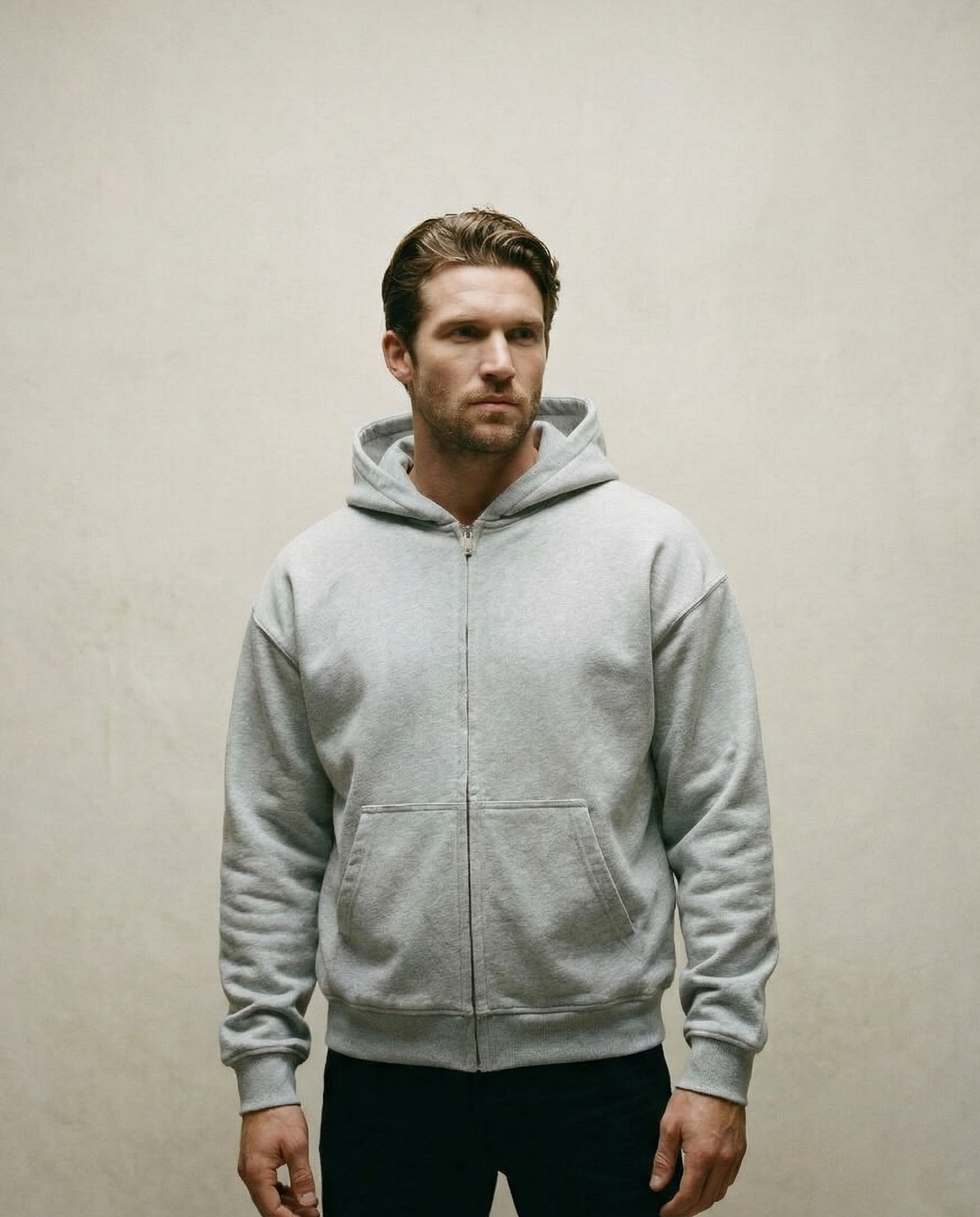 Blessing Oversized Zipper Hoodie