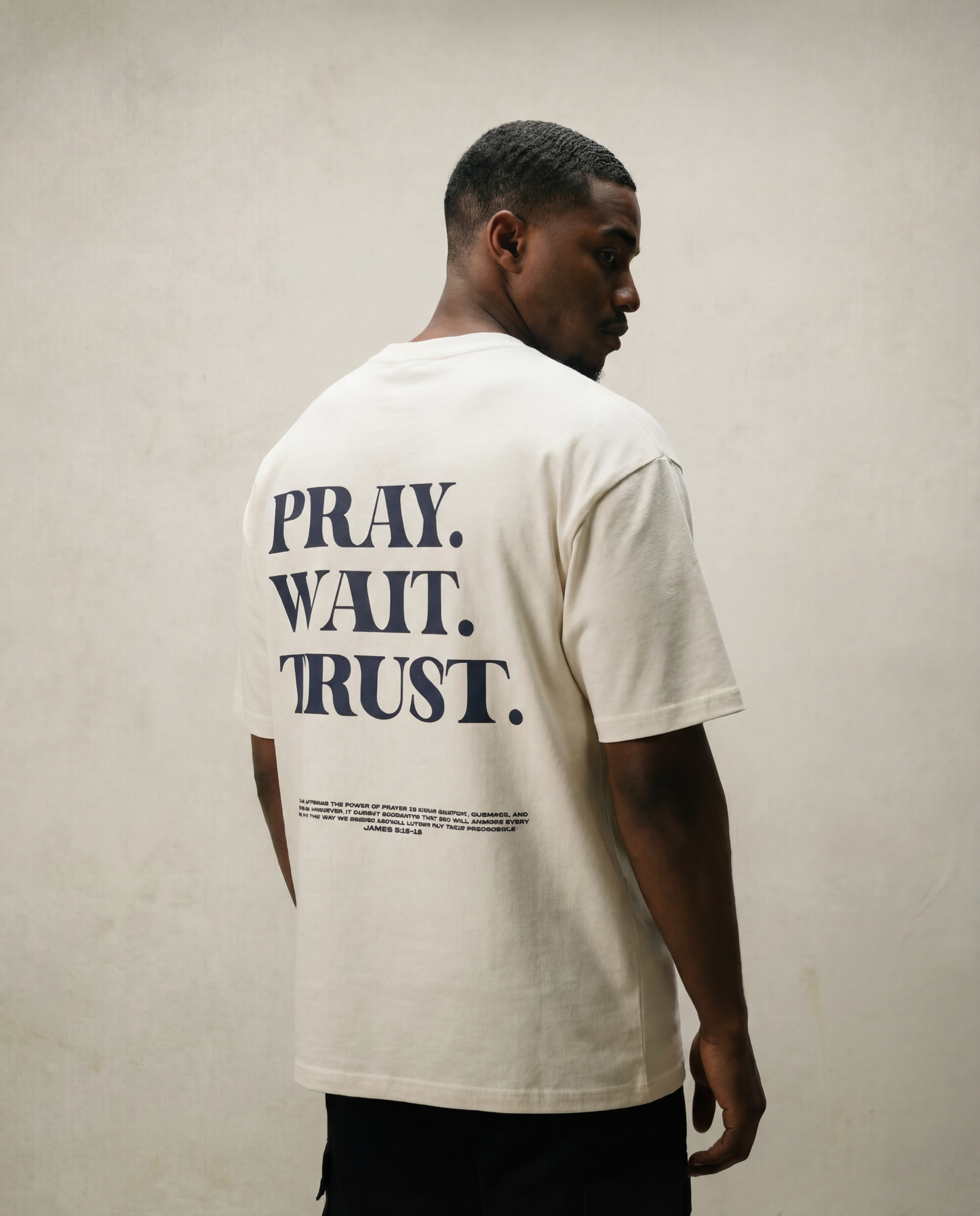 Pray Wait Trust Oversized Shirt
