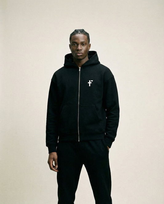 F Line Oversized Zipper Hoodie