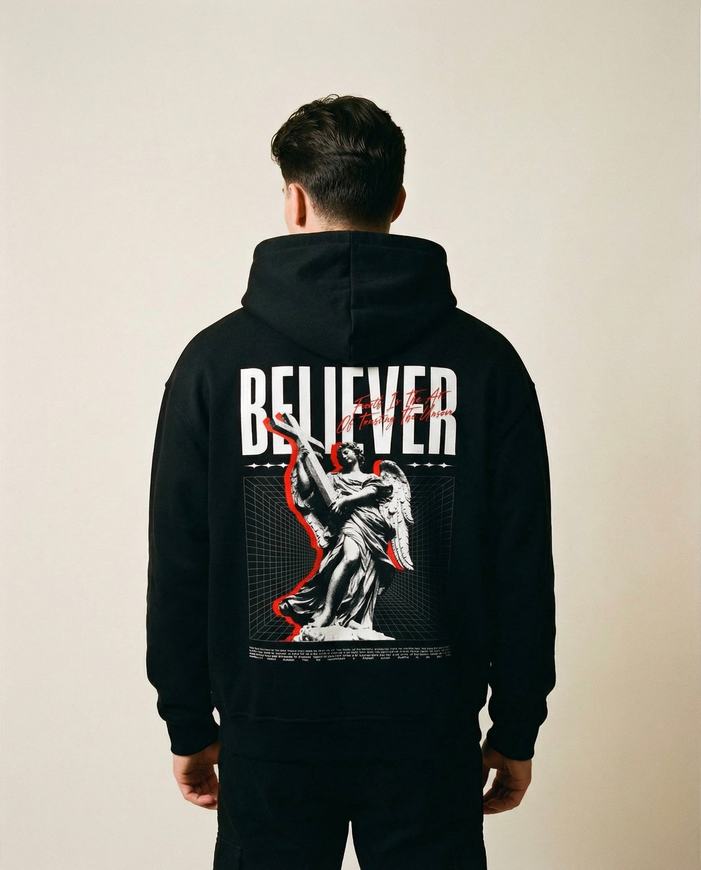 Believer Oversized Zipper Hoodie
