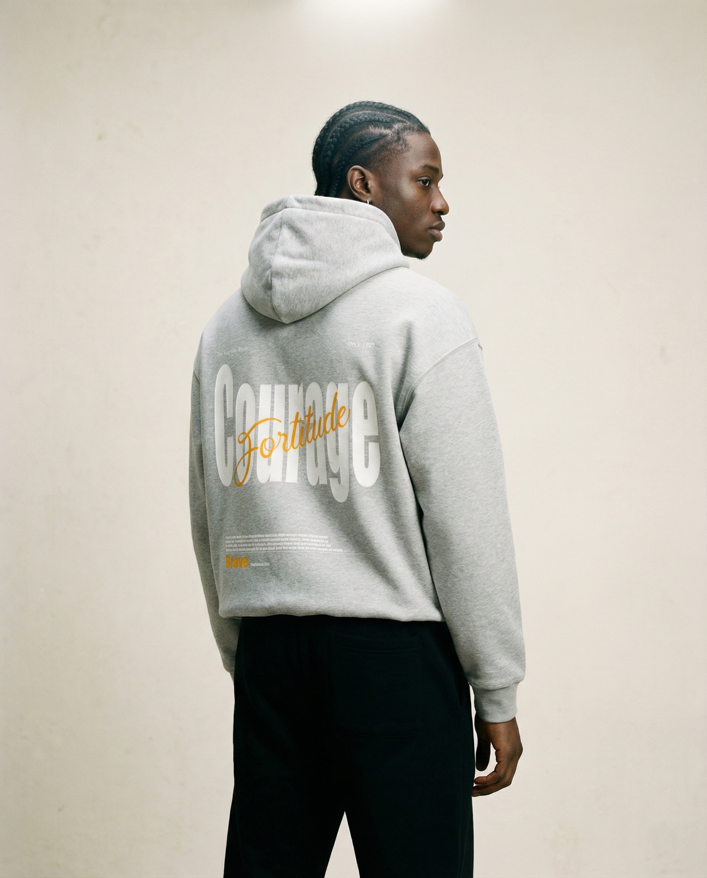 Courage Oversized Zipper Hoodie