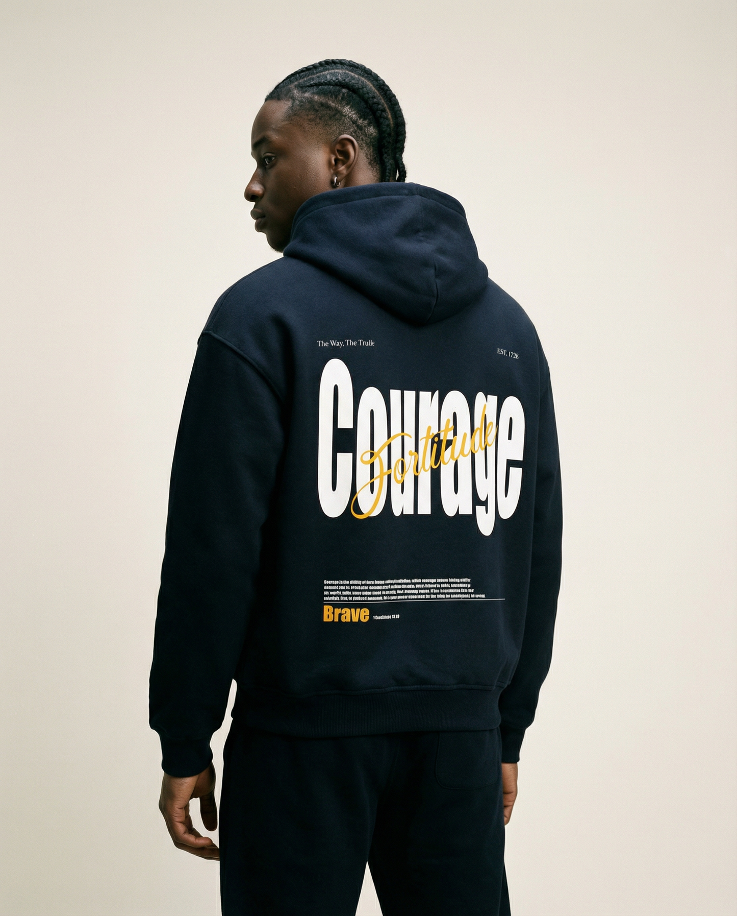 Courage Oversized Zipper Hoodie