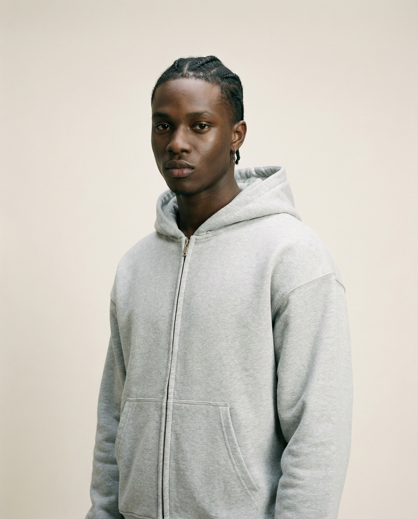 Courage Oversized Zipper Hoodie
