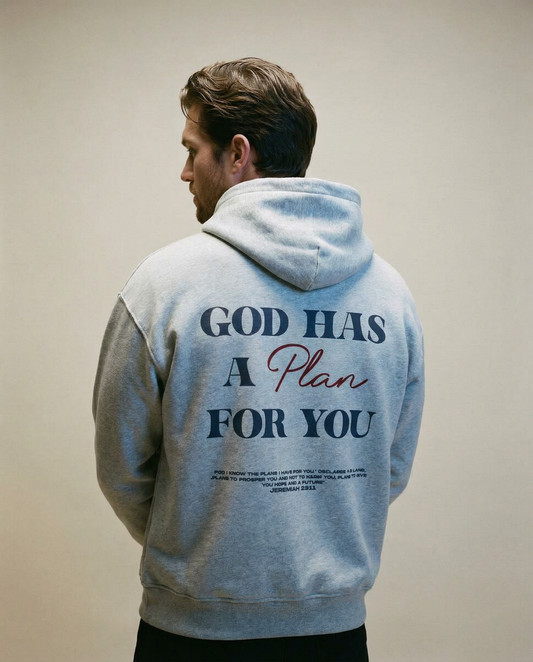 God's Plan Oversized Zipper Hoodie