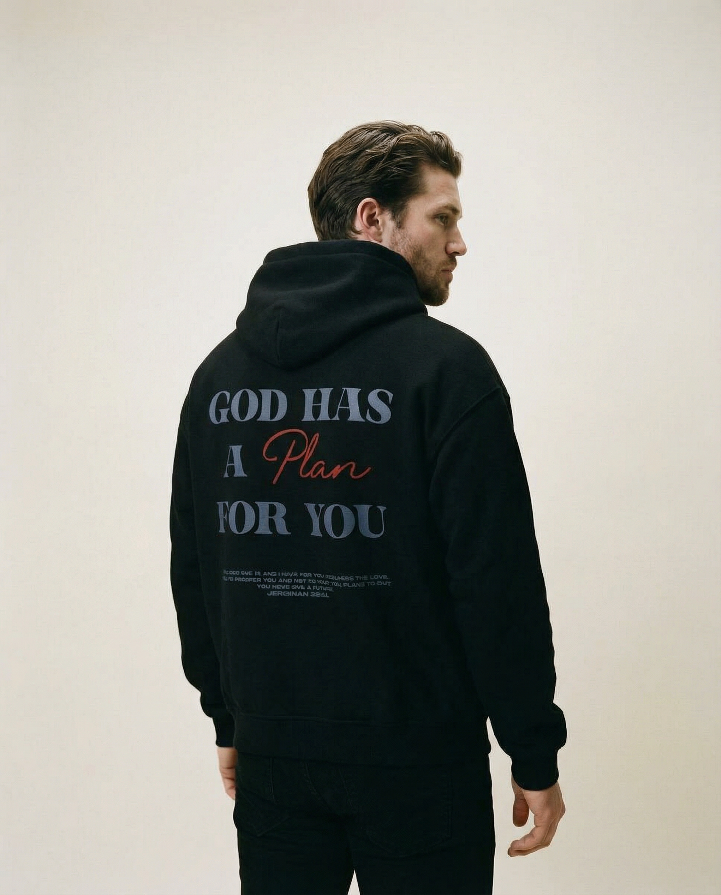 God's Plan Oversized Zipper Hoodie