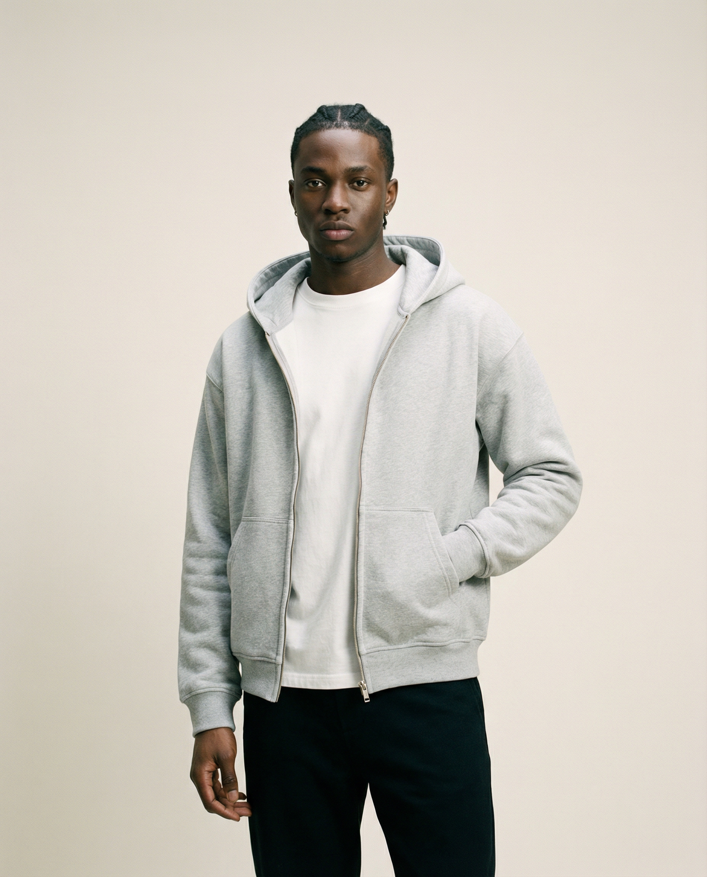 The Law Oversized Zipper Hoodie