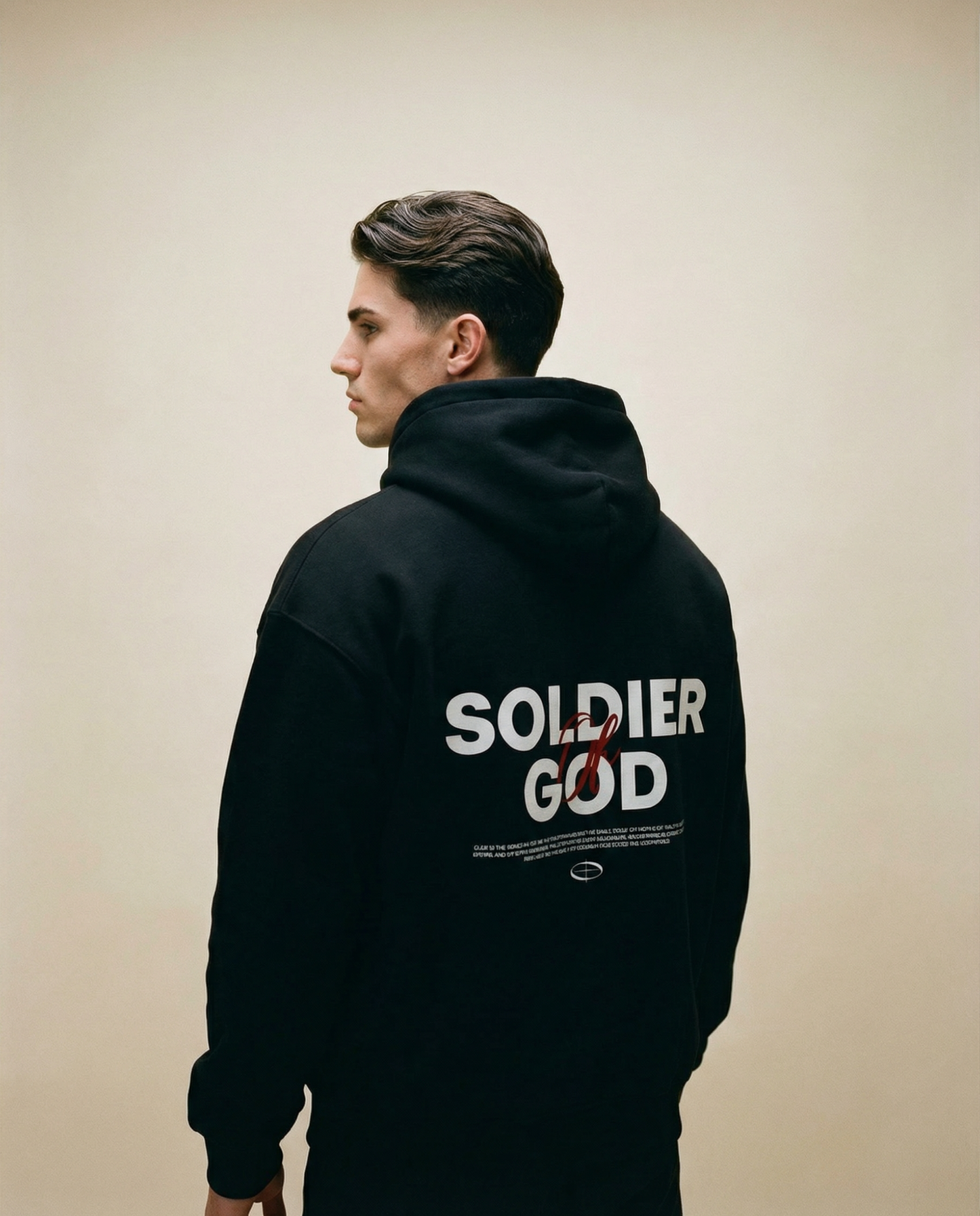 Soldier Of God Oversized Zipper Hoodie