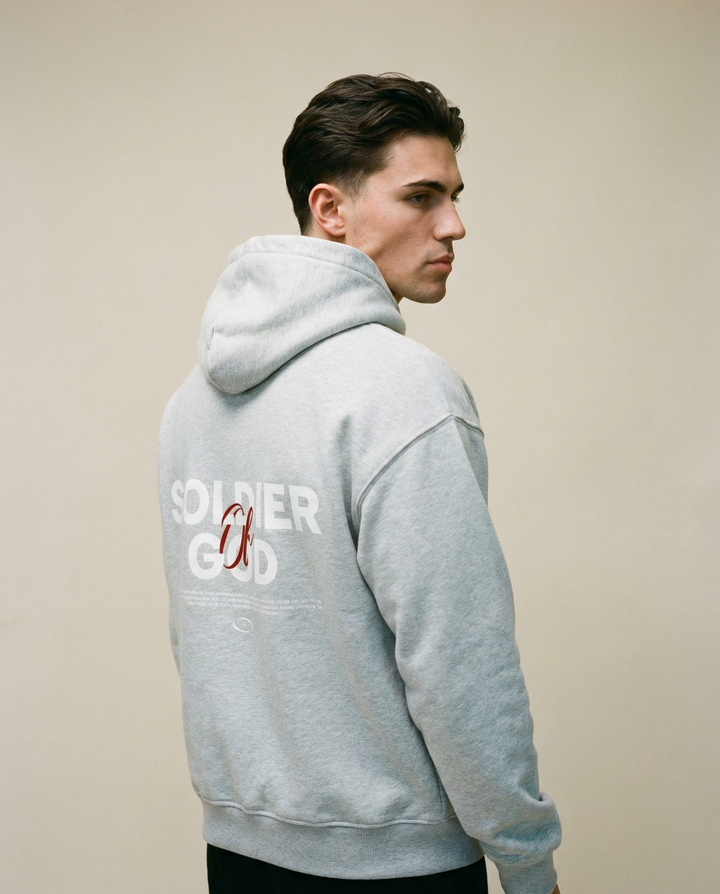 Soldier Of God Oversized Zipper Hoodie
